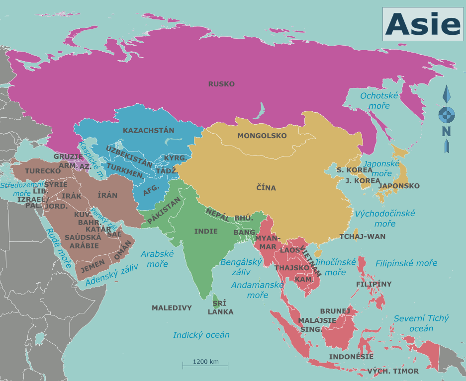 Itineráře map of asia (cs)